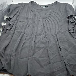 Liverpool Black Pintuck Detail Blouse